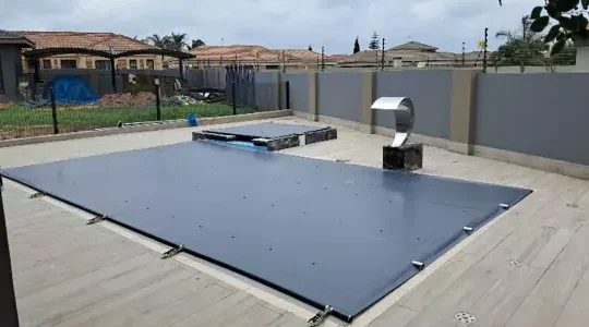 Pool safety cover installed by Wonders Pools