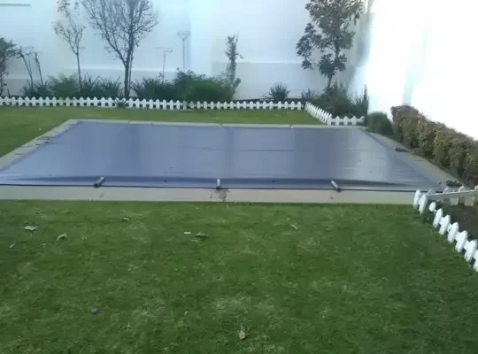 Pool safety cover installed by Wonders Pools