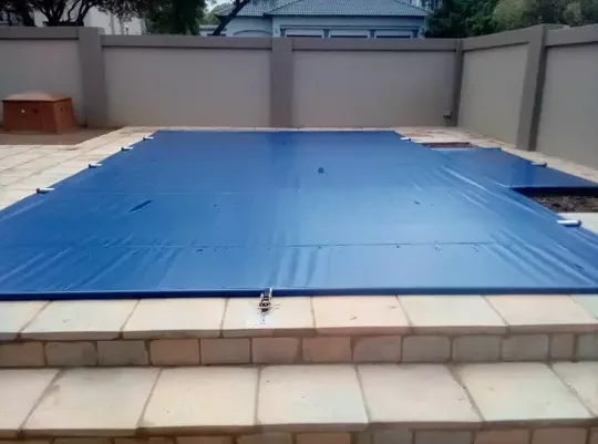 Pool safety cover installed by Wonders Pools